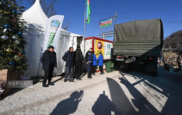 На дороге Ханкенди - Лачын созданы условия для проезда 5 автомобилей миротворцев - ОБНОВЛЕНО + ФОТО