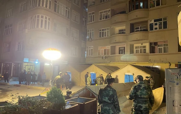 Binəqədidə partlayış baş verən ərazidə çadırlar qurulub - FOTO/VİDEO