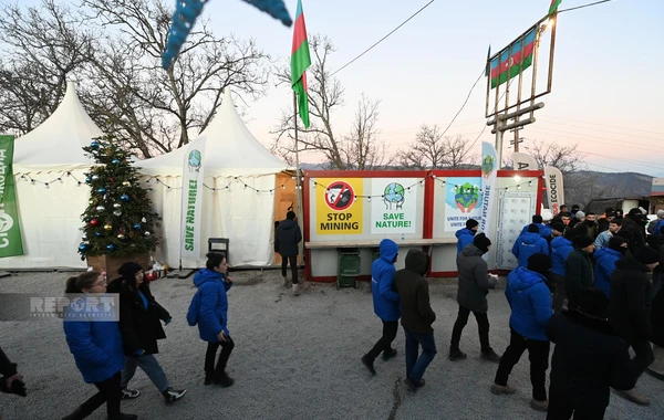 Акция протеста на дороге Ханкенди - Лачын продолжается 23-й день - ФОТО