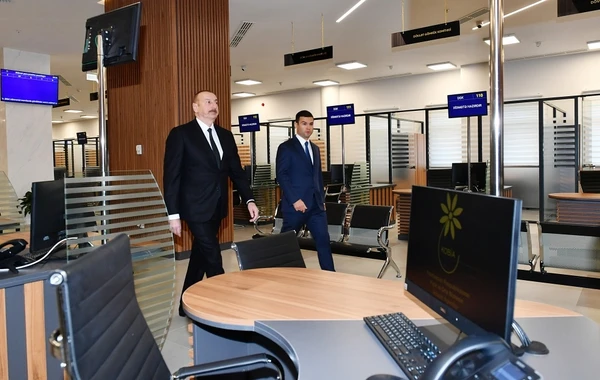 Президент Ильхам Алиев принял участие в открытии "Бакинского дома МСБ" - ФОТО