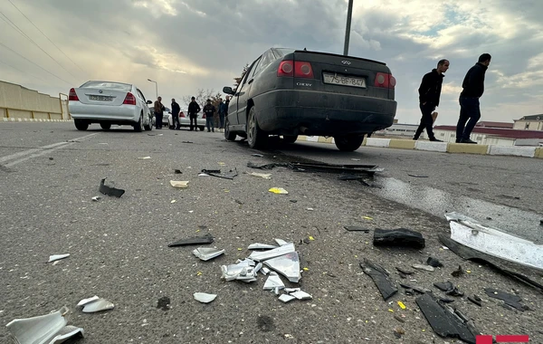 Naxçıvanda 2 maşın toqquşdu: Xəsarət alan var - FOTO