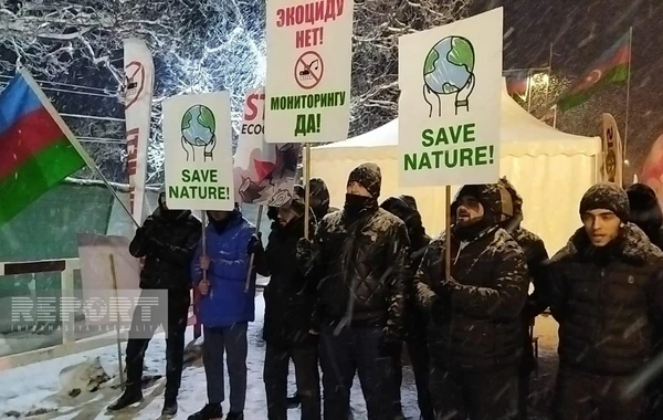 Акция протеста на дороге Ханкенди-Лачын продолжается 29-й день - ФОТО