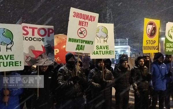 Акция протеста на дороге Ханкенди-Лачын продолжается 29-й день - ФОТО