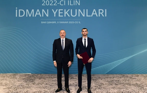 Prezident İlham Əliyev ötən ilin idman yekunlarına həsr olunan mərasimdə iştirak edib - FOTO - YENİLƏNİB
