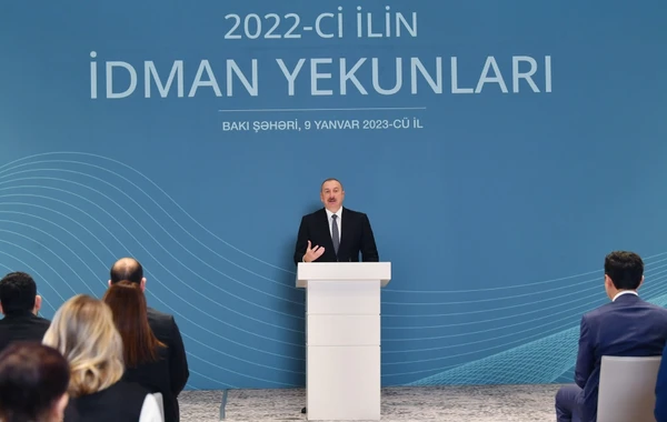 Prezident İlham Əliyev ötən ilin idman yekunlarına həsr olunan mərasimdə iştirak edib - FOTO - YENİLƏNİB