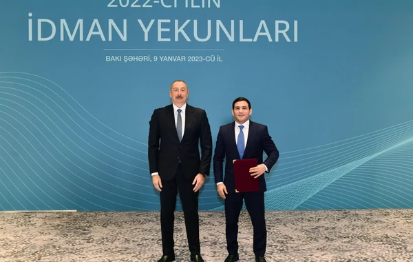 Prezident İlham Əliyev ötən ilin idman yekunlarına həsr olunan mərasimdə iştirak edib - FOTO - YENİLƏNİB