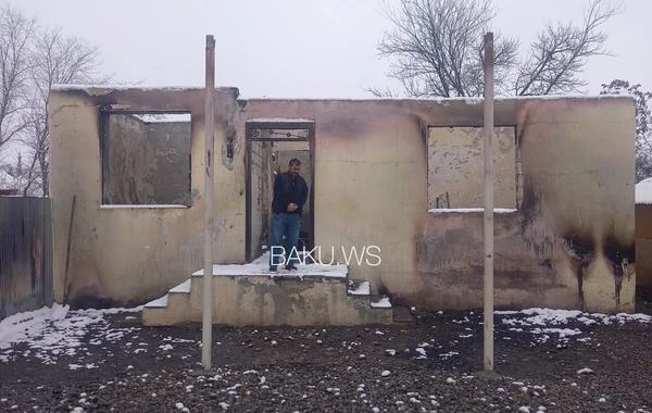 Şəhid ailəsinin evinin yanması məsələsinə dövlət qurumundan AÇIQLAMA - YENİLƏNİB - FOTO/VİDEO