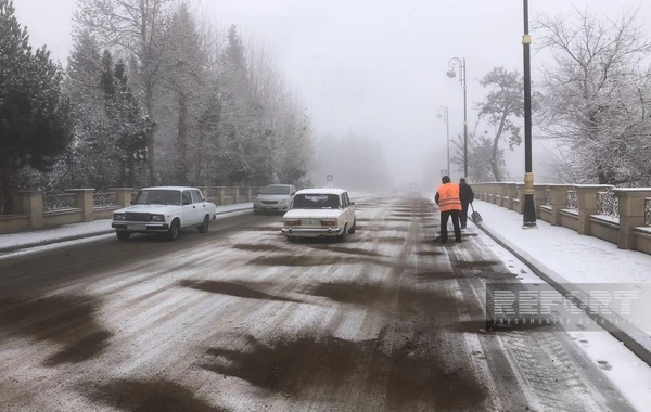 Şaxtalı hava səbəbindən bir sıra problem yaranıb - FOTO