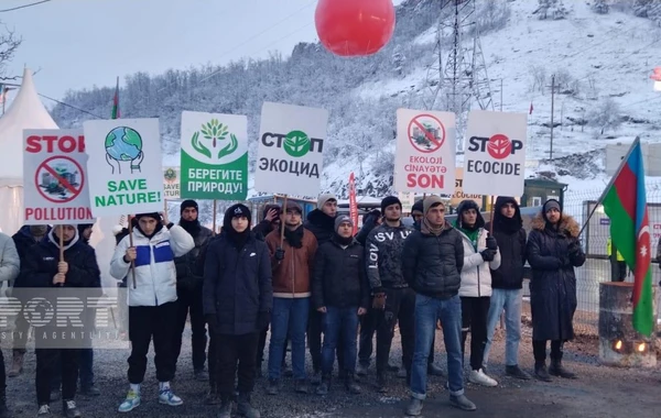 Qarın yağmasına baxmayaraq, Xankəndi-Laçın yolunda aksiya 33 gündür davam edir - FOTO