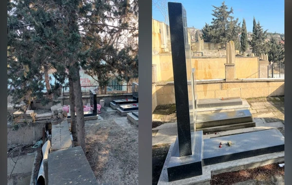 Qəbiristanlıqdan oğurluq edənlər tutulub - FOTO/VİDEO