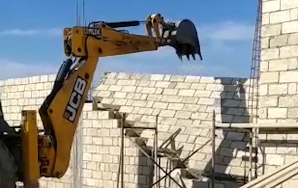 Qanunsuz tikilən obyekt FHN tərəfindən sökülüb - FOTO/VİDEO