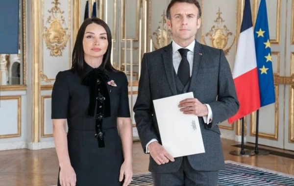 Лейла Абдуллаева вручила верительные грамоты президенту Франции - ФОТО