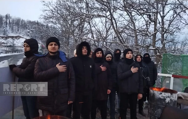 Акция протеста на дороге Ханкенди-Лачын продолжается уже 35 дней - ФОТО