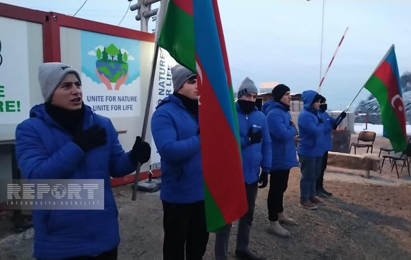 Акция протеста на дороге Ханкенди-Лачын продолжается уже 35 дней - ФОТО