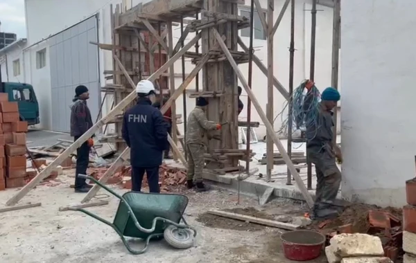 “Qanlı göl” ərazisində tikilən qanunsuz obyekt sökülüb - FOTO/VİDEO