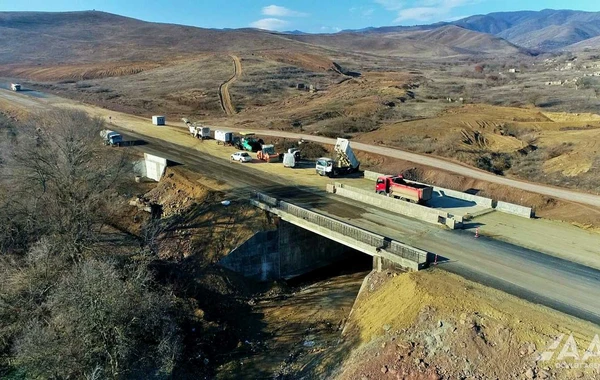 Füzuli-Hadrut avtomobil yolunun tikintisi yekunlaşır - FOTO