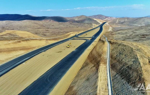 Füzuli-Hadrut avtomobil yolunun tikintisi yekunlaşır - FOTO