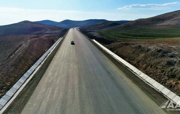 Füzuli-Hadrut avtomobil yolunun tikintisi yekunlaşır - FOTO