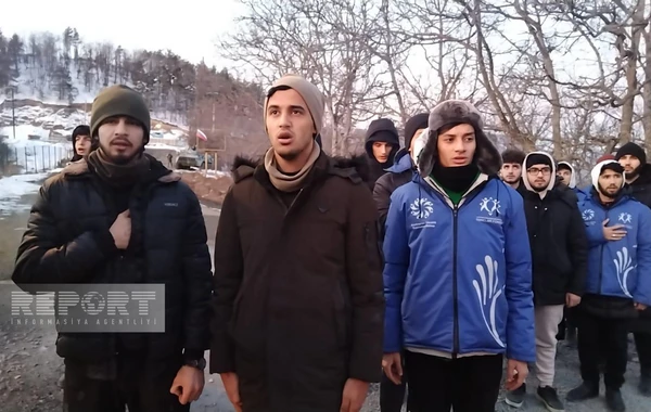 BQXK-yə məxsus avtomobillər Xankəndidən Laçın istiqamətinə maneəsiz hərəkət edib - FOTO - YENİLƏNİB