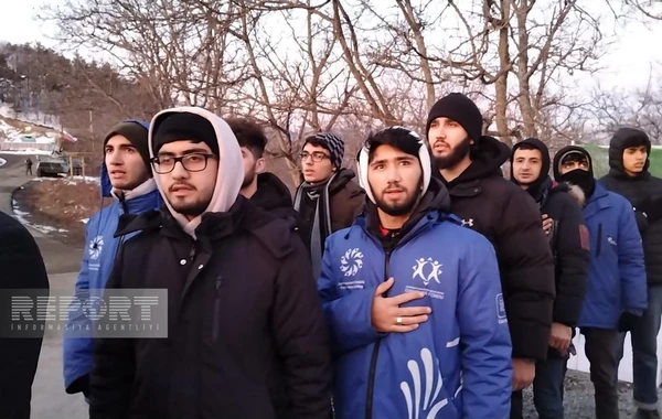 BQXK-yə məxsus avtomobillər Xankəndidən Laçın istiqamətinə maneəsiz hərəkət edib - FOTO - YENİLƏNİB
