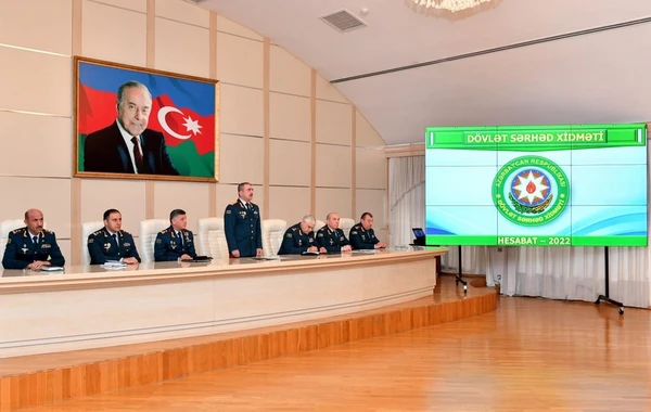 Dövlət Sərhəd Xidmətinin rəisi Elçin Quliyev hesabat verib - FOTO