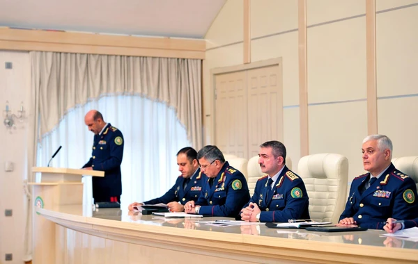 Dövlət Sərhəd Xidmətinin rəisi Elçin Quliyev hesabat verib - FOTO