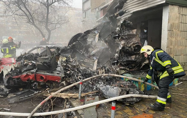 Ukraynanın daxili işlər naziri və müavini helikopter qəzasında həlak oldu - FOTO/VİDEO