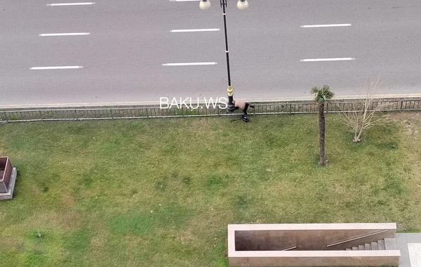 Paytaxtda yaşlı qadından "təhlükəli performans" - FOTO/VİDEO