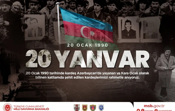 Türkiyə Müdafiə Nazirliyi 20 Yanvar faciəsi ilə bağlı paylaşım edib - FOTO