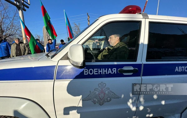 Сегодня по дороге Ханкенди - Лачын беспрепятственно проехали 44 автомобиля миротворцев - ОБНОВЛЕНО + ФОТО