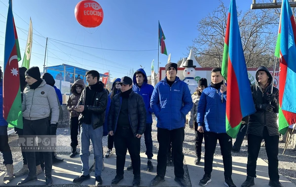 Xankəndi-Laçın yolunda aksiya 46 gündür davam edir - FOTO