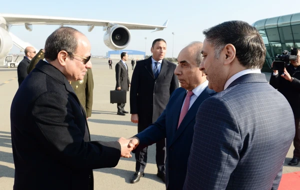 Misir Prezidenti Azərbaycana səfərə gəlib - FOTO
