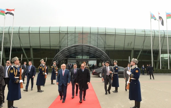 Завершен визит Президента Египта Абдулфаттаха ас-Сиси в Азербайджан