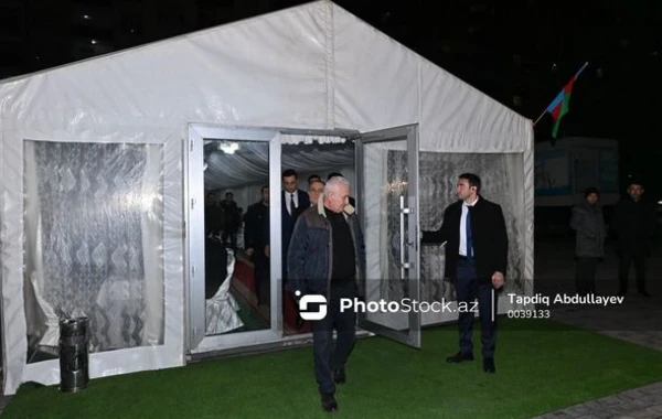 Ceyhun Bayramov və Hikmət Hacıyev Orxan Əsgərovun yas mərasimində olublar - FOTO