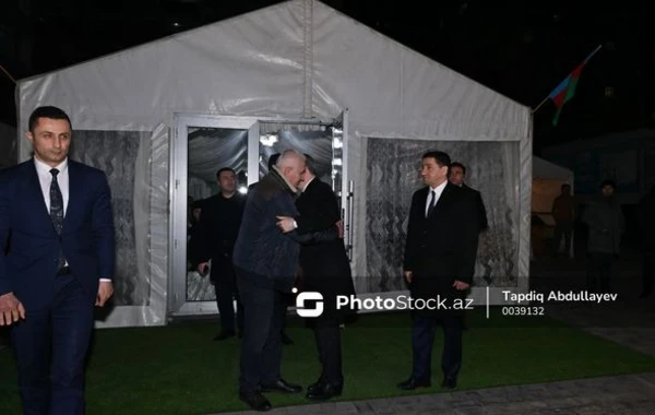 Джейхун Байрамов и Хикмет Гаджиев приняли участие в траурной церемонии по погибшему Орхану Аскерову - ФОТО