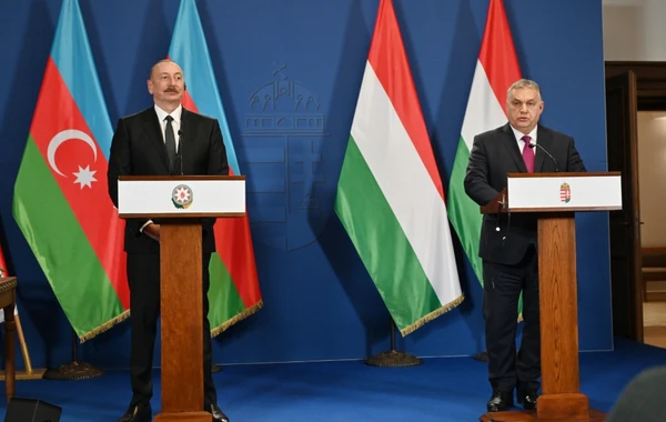 Azərbaycan Prezidenti və Macarıstanın Baş naziri mətbuata bəyanatlarla çıxış ediblər - FOTO - YENİLƏNİB