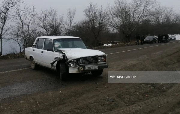 Azərbaycanda qəza - 4 maşın bir-biri ilə toqquşdu - FOTO