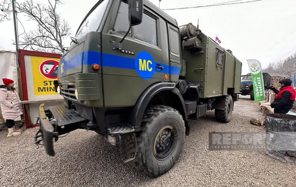 Сегодня по дороге Ханкенди-Лачын беспрепятственно проехали 57 автомобилей миротворцев - ОБНОВЛЕНО + ФОТО