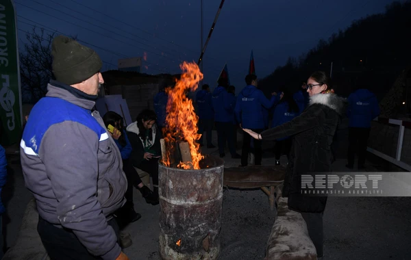 Акция на дороге Ханкенди-Лачын: активисты продолжают призывать мировое сообщество встать на защиту экологии