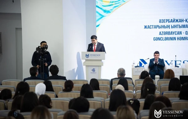Aktau şəhərində Azərbaycan - Qazaxıstan gənclərinin həmrəylik forumu keçirilib - FOTO