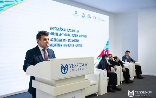 Aktau şəhərində Azərbaycan - Qazaxıstan gənclərinin həmrəylik forumu keçirilib - FOTO