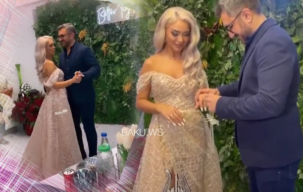 Aparıcı Çinarənin bağ evində keçirilən NİŞANINDAN GÖRÜNTÜLƏR - VİDEO