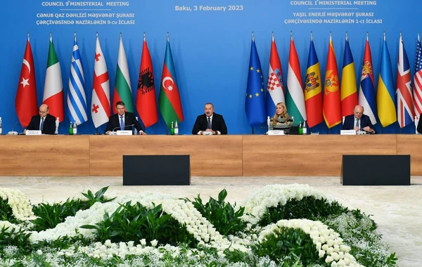 İlham Əliyev Cənub Qaz Dəhlizi Məşvərət Şurasının iclasında çıxış edir - YENİLƏNİB + FOTO/VİDEO