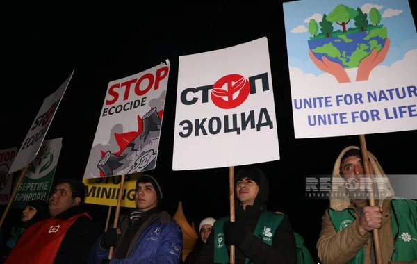 Акция на дороге Ханкенди-Лачын продолжается, протестующие требуют положить конец экотеррору