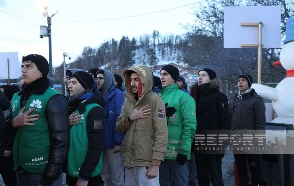 Экоактивисты проявляют высокую активность и на 57-й день акции на дороге Ханкенди-Лачын - ФОТО