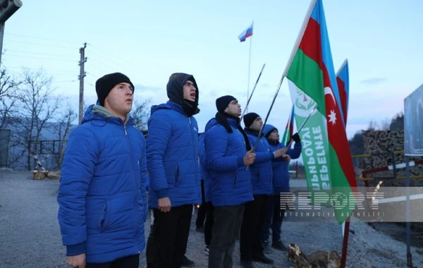 Экоактивисты проявляют высокую активность и на 57-й день акции на дороге Ханкенди-Лачын - ФОТО