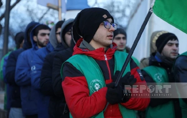 Экоактивисты проявляют высокую активность и на 57-й день акции на дороге Ханкенди-Лачын - ФОТО