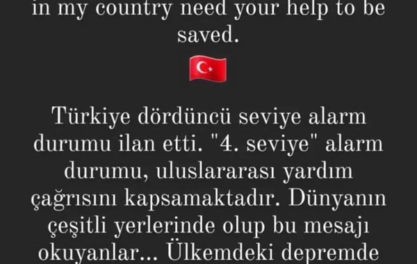 Arda Turan dünyaya müraciət etdi:  "İnsanlarımızın köməyinizə ehtiyacı var" - FOTO