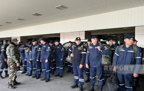 Prezidentin tapşırığı ilə Türkiyəyə yola düşən Azərbaycanın xilasetmə qrupu ünvana çatıb - FOTO
