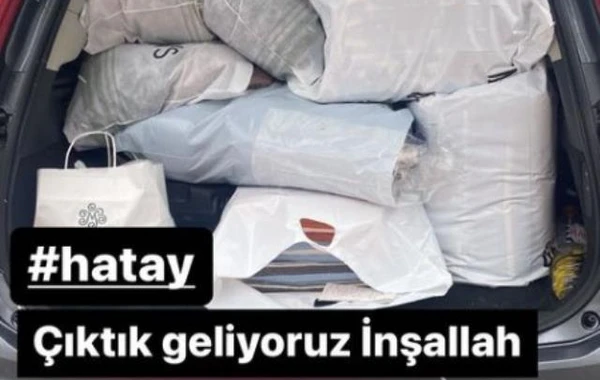 "Qalatasaray"ın futbolçusu yardım dolu maşını ilə zəlzələ baş verən bölgəyə yollandı - FOTO
